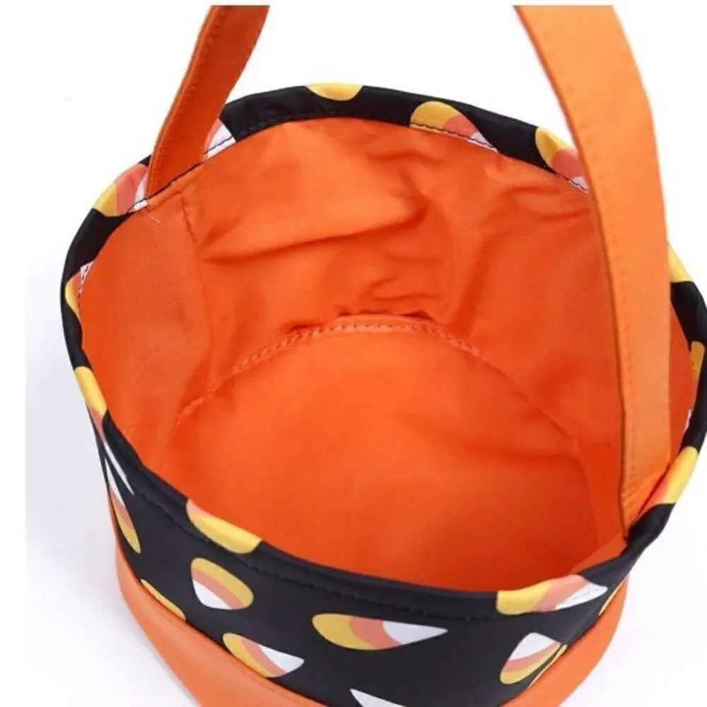 Kids Halloween Trick Or Treat Candy Cone Reusable Candy Tote Bag New